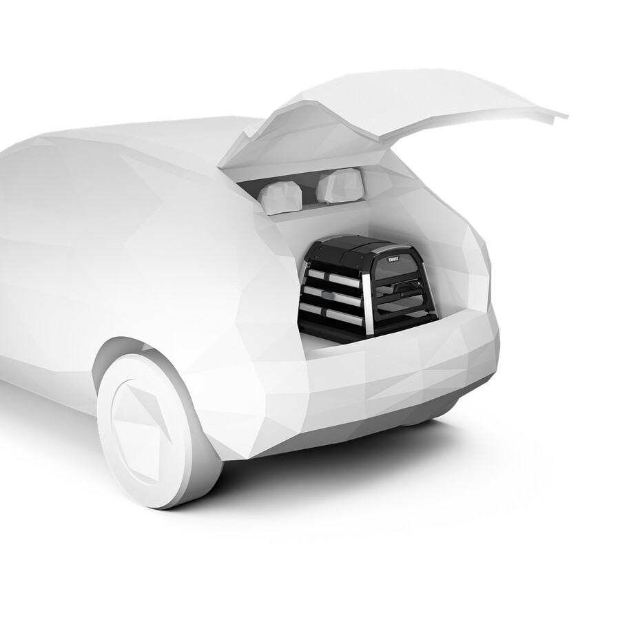 trasportino per cani thule allax compatibile con soglia xs per auto con pianale del bagagliaio ribassato