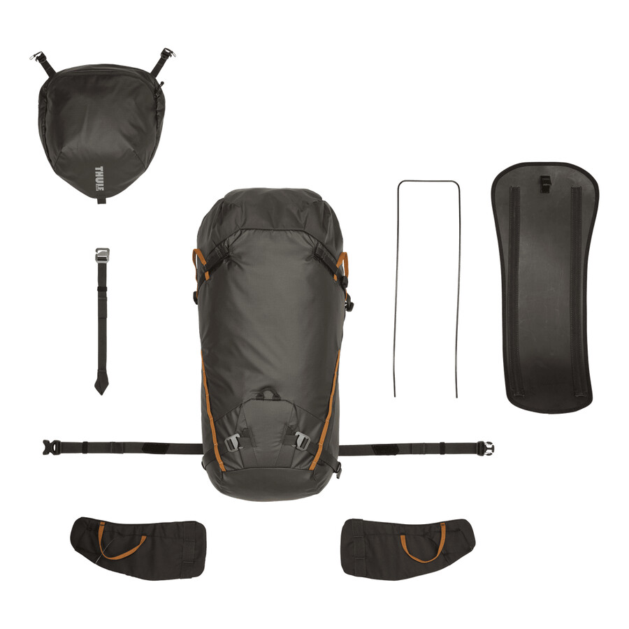 zaino da trekking 40l grigio ossidiana