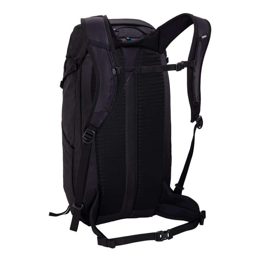 zaino da 25 litri con copertura antipioggia nero