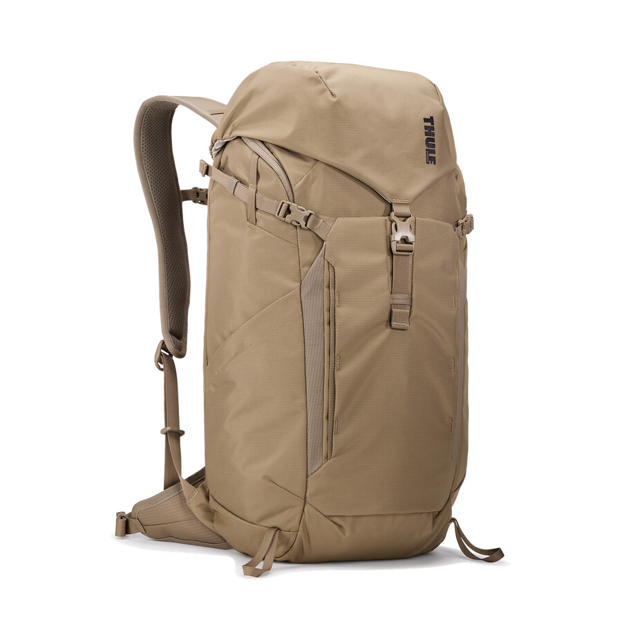 zaino da 25 litri con copertura antipioggia color cachi sbiadito