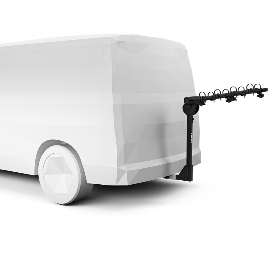 portabici da camper sospeso per 4 bici nero