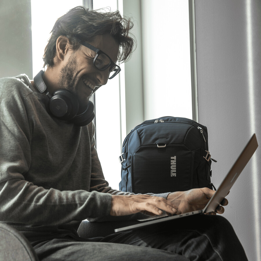 zaino per laptop 28l blu carbonio