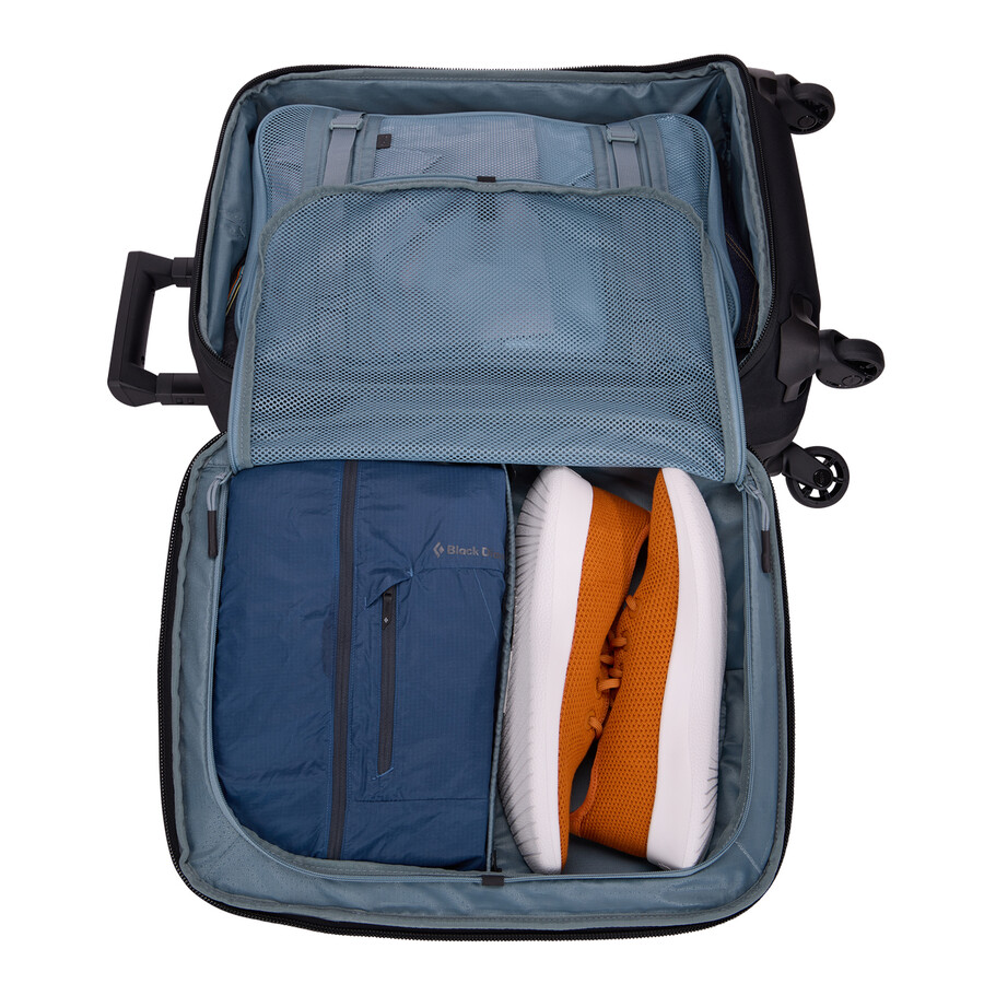 valigia da cabina con ruote 55 cm nera