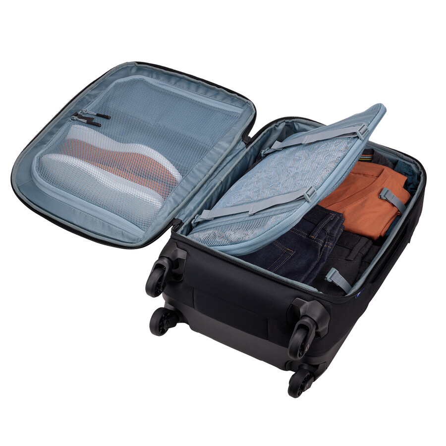valigia da cabina con ruote 55 cm nera
