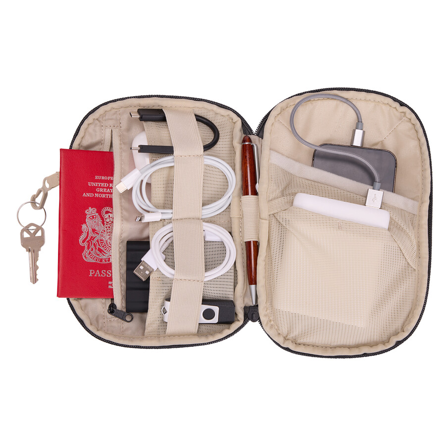 organizer per dispositivi elettronici medio grigio vetiver