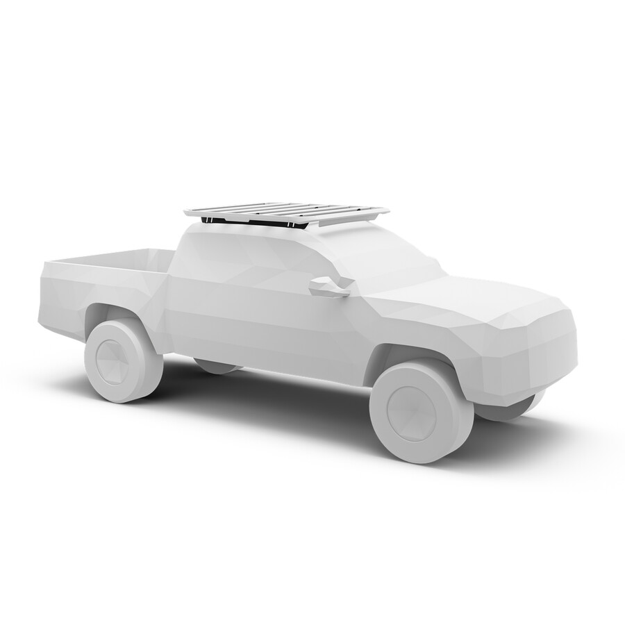 supporto per binario per piattaforma da tetto thule caprock. adatto per toyota tacoma crew cab pickup 2024-