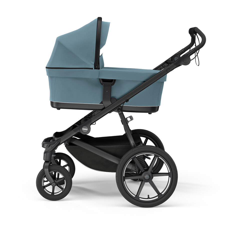 passeggino thule urban glide a 4 ruote per tutti i terreni blu medio