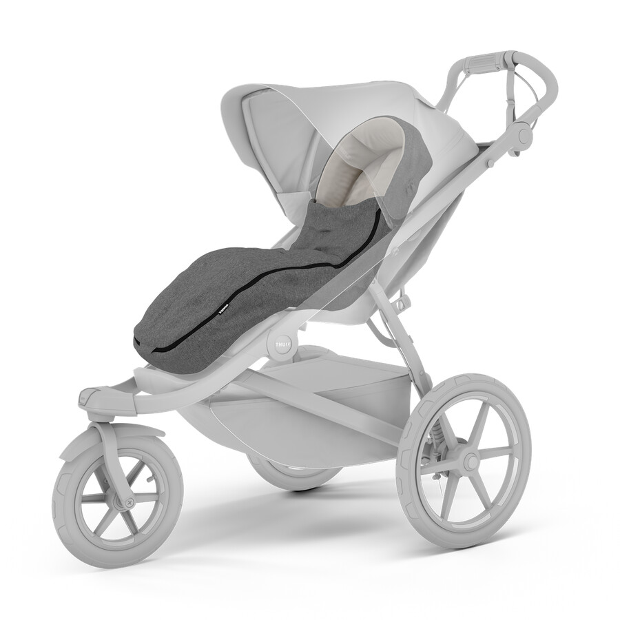 sacco a pelo per passeggino grigio melange