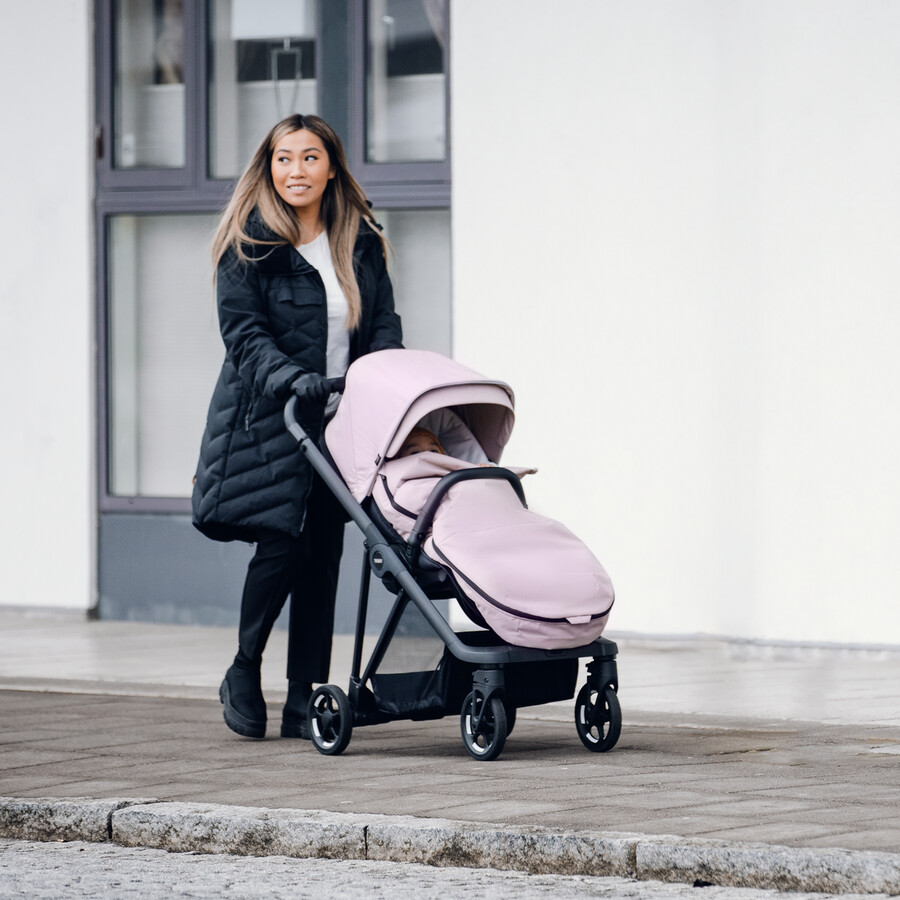 sacco a pelo per passeggino grigio melange