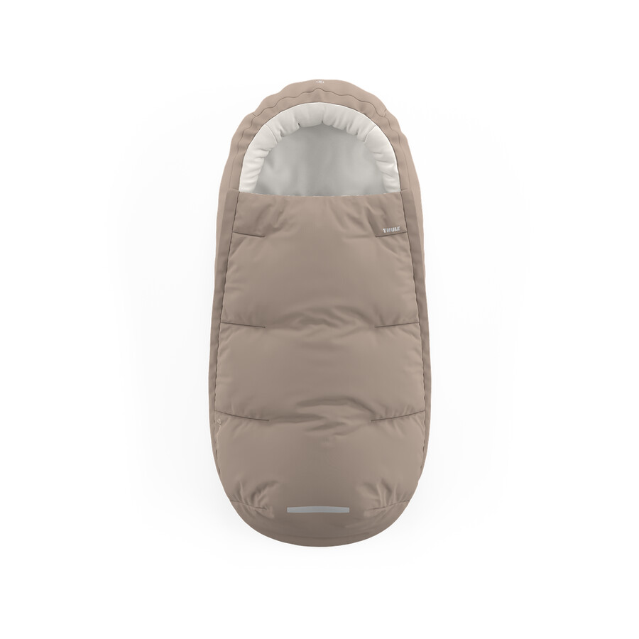 sacco a pelo per passeggino per bambini color tortora