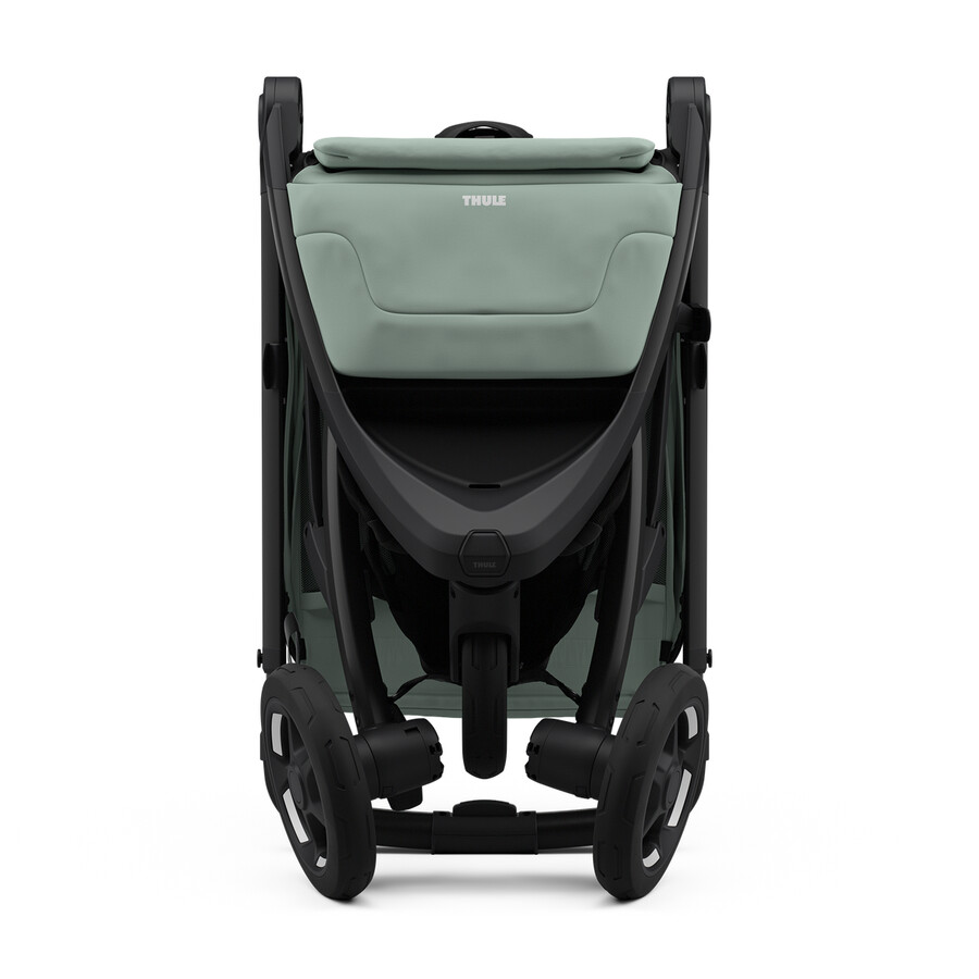 passeggino compatto per tutti i terreni mist green