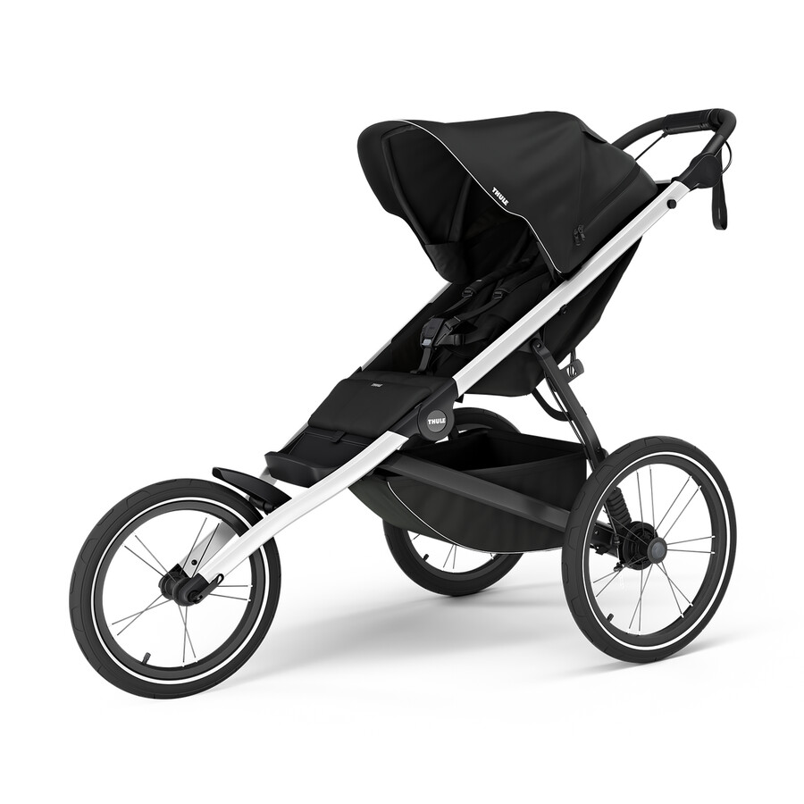 passeggino fuoristrada e da jogging nero