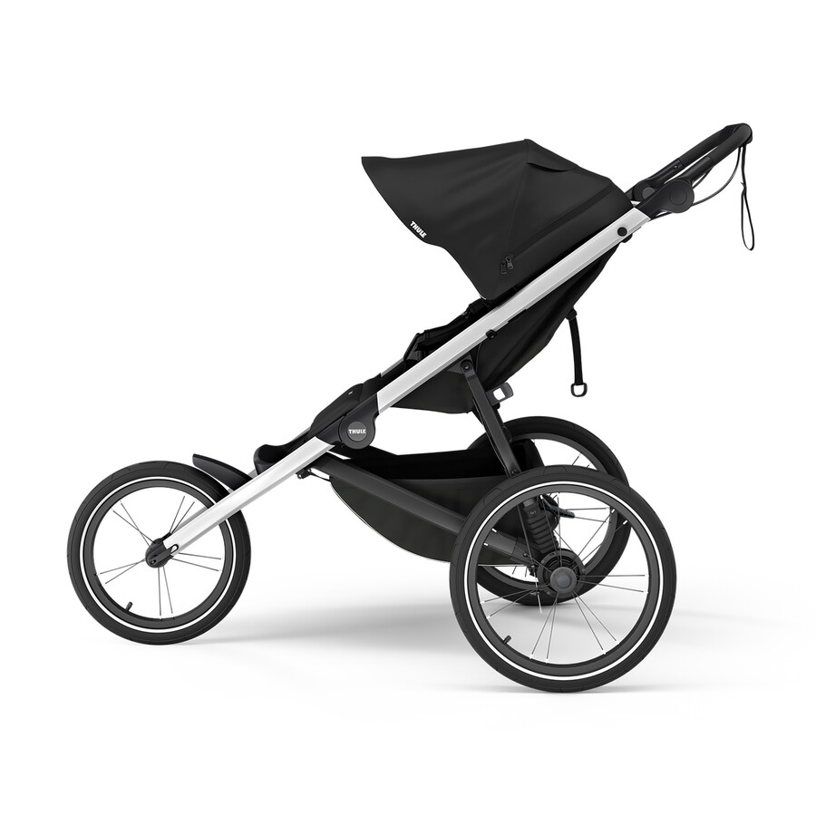 passeggino fuoristrada e da jogging nero