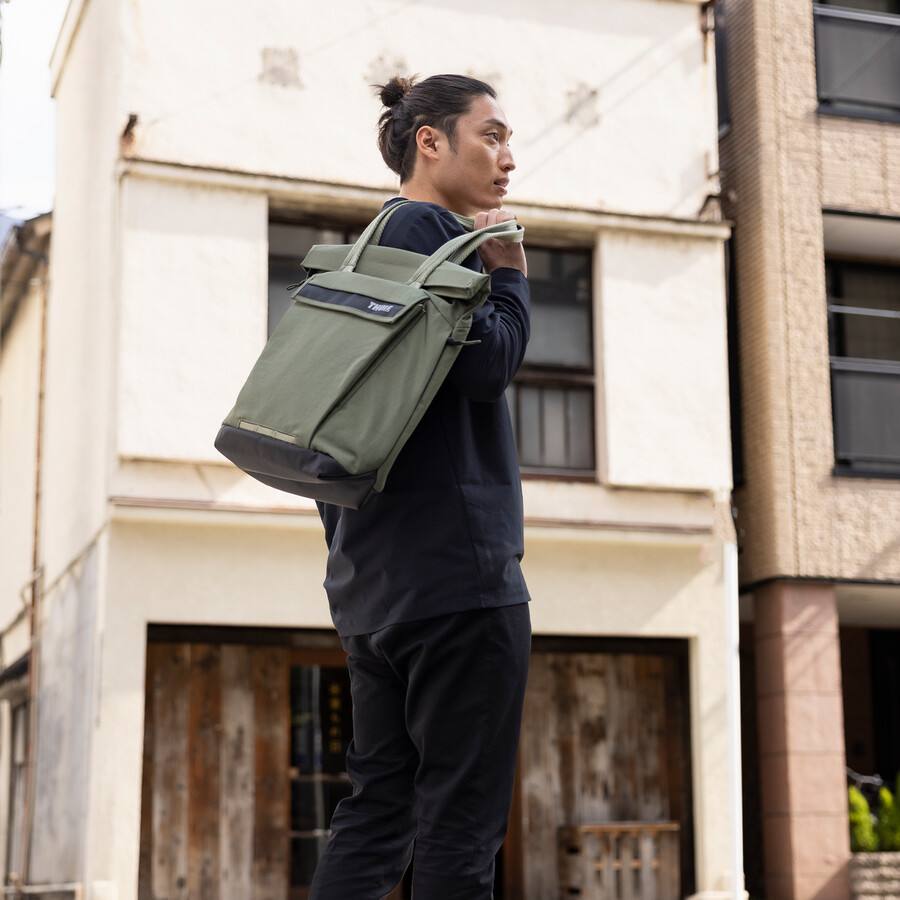 borsa tote da 22 litri verde morbido