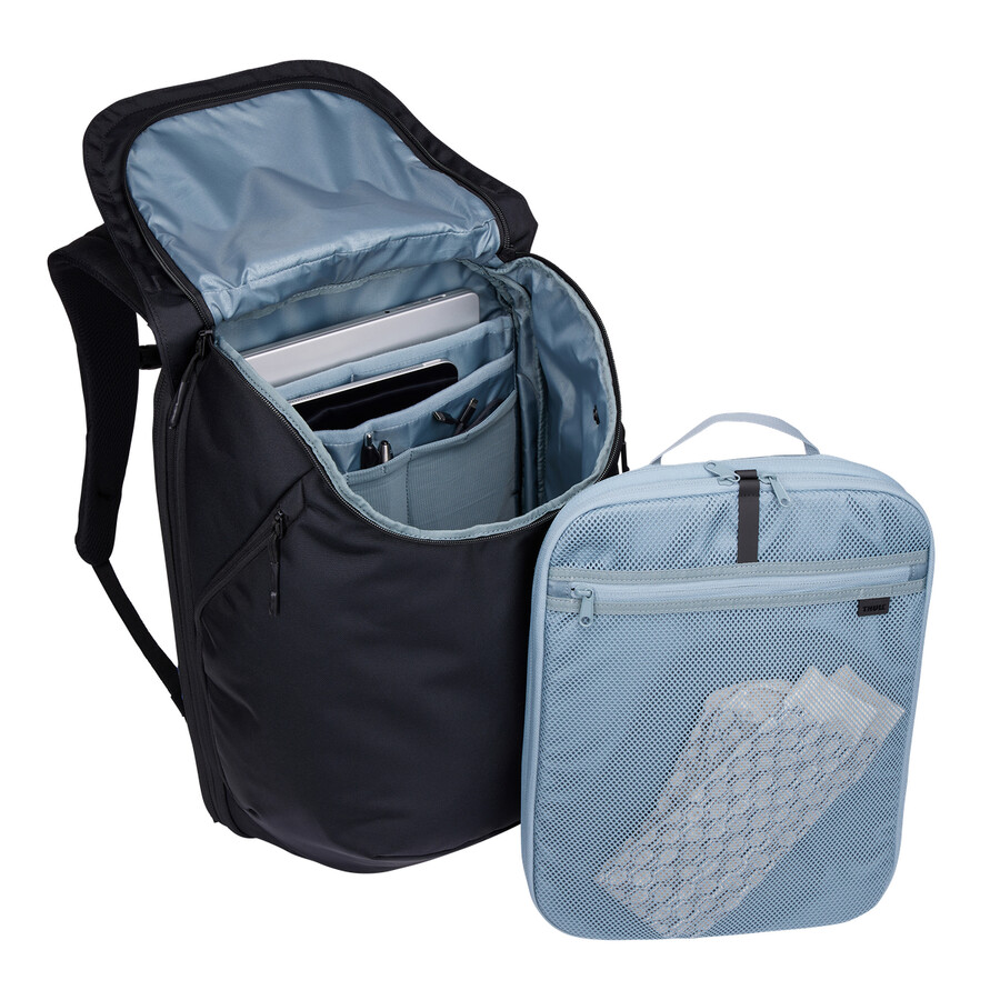 zaino da viaggio espandibile 26l nero