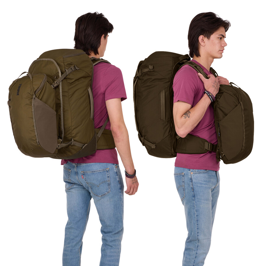 zaino da viaggio 70l deep khaki