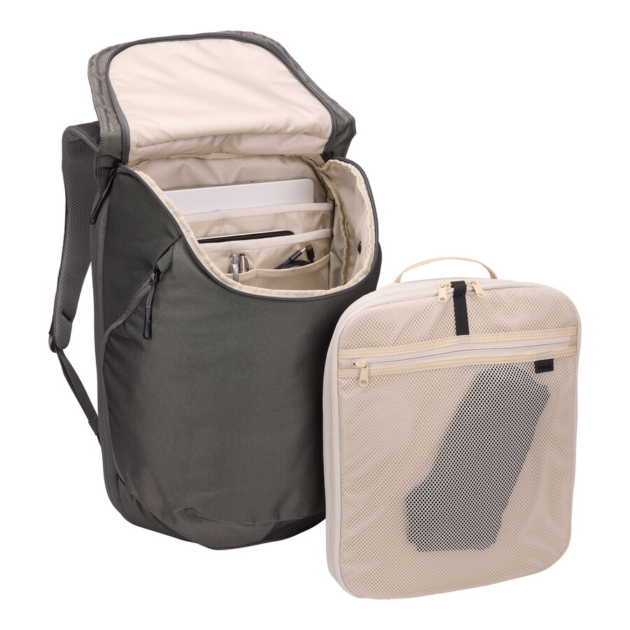 zaino da viaggio espandibile 26l vetiver gray