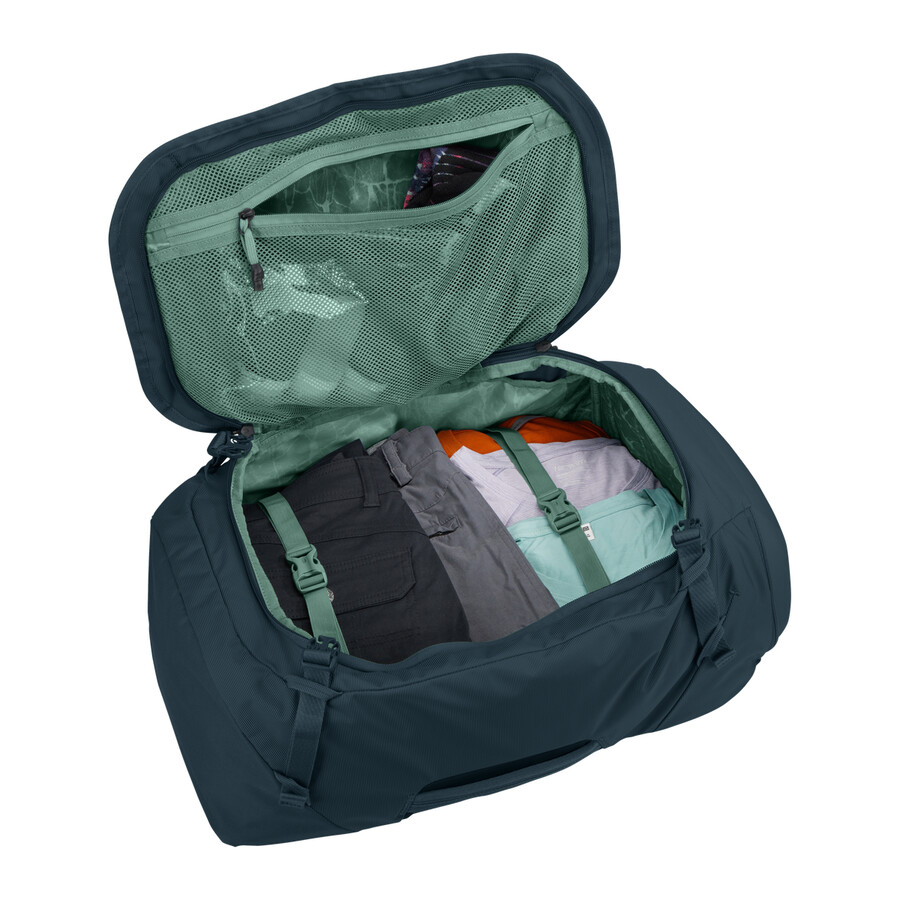 zaino da viaggio da donna 60l blu scuro