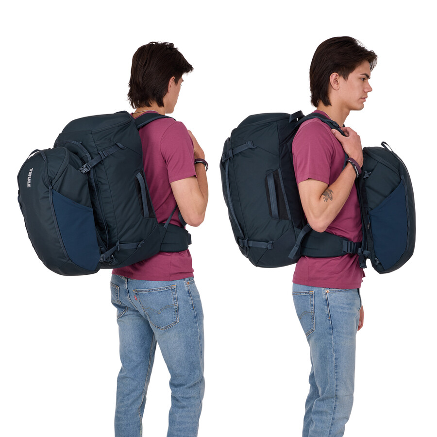zaino da viaggio 60l blu scuro