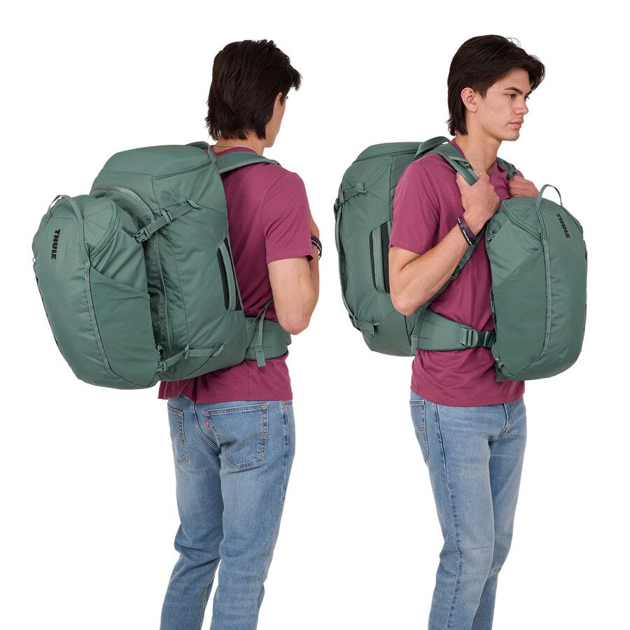 zaino da viaggio hazy green da 60 litri