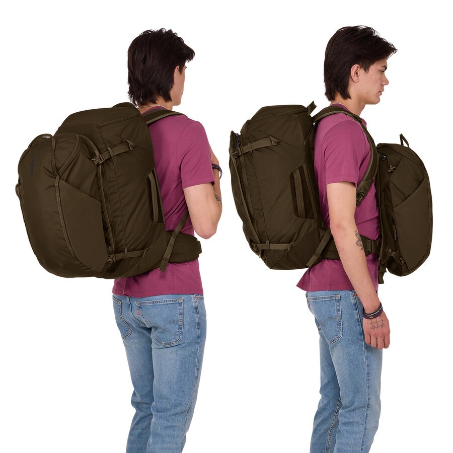 zaino da viaggio 60l deep khaki