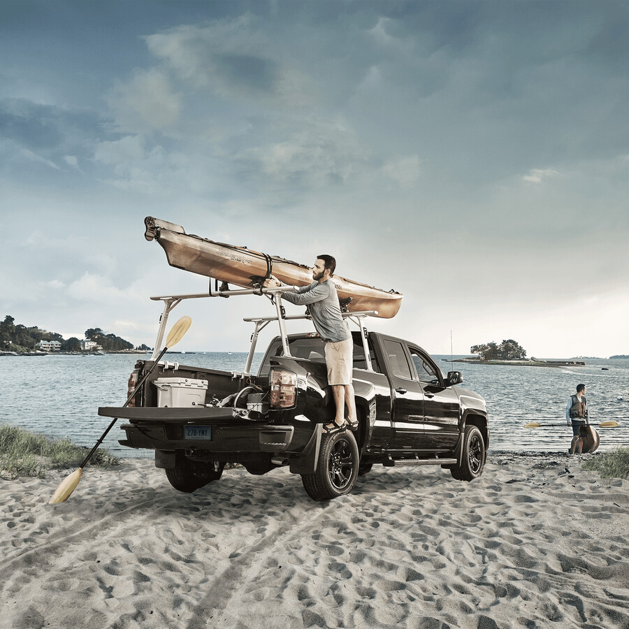 portapacchi per camion super duty silver