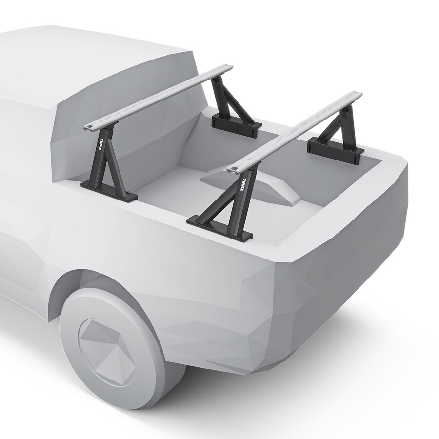 portapacchi verticale per pick-up thule xscape con sponda per letto