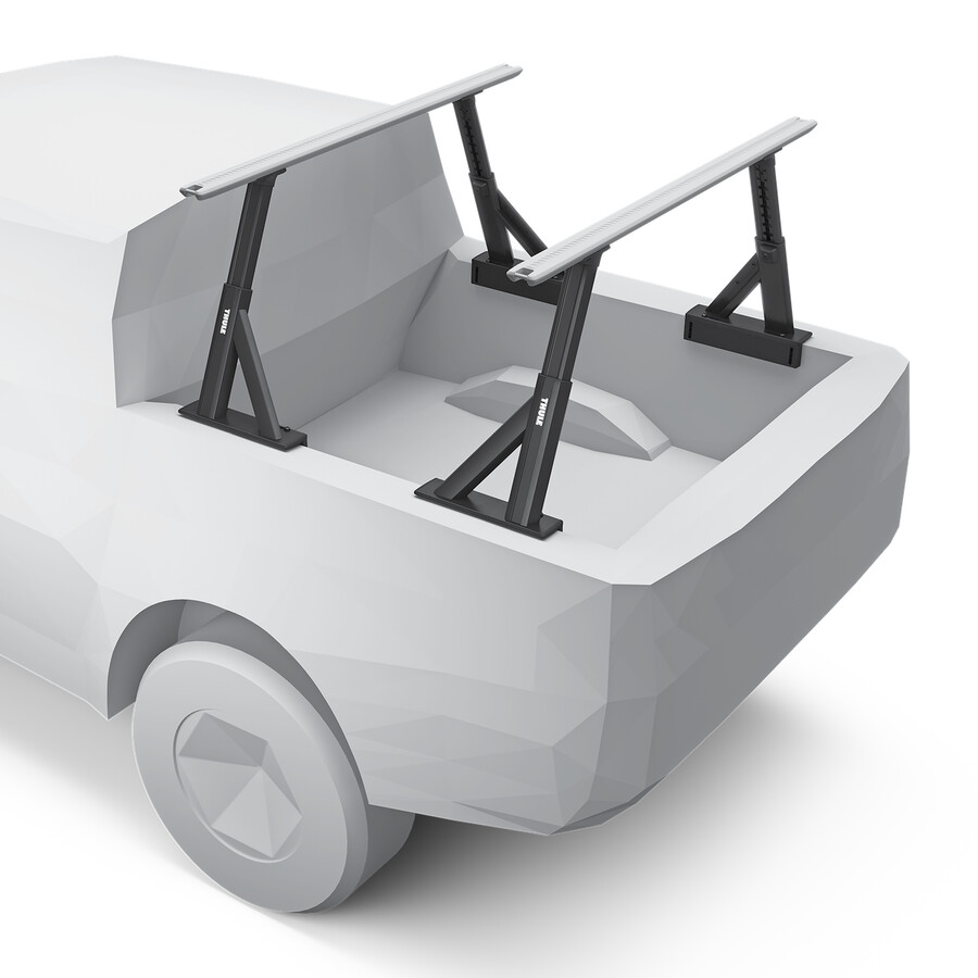 portapacchi verticale per pick-up thule xscape con sponda per letto