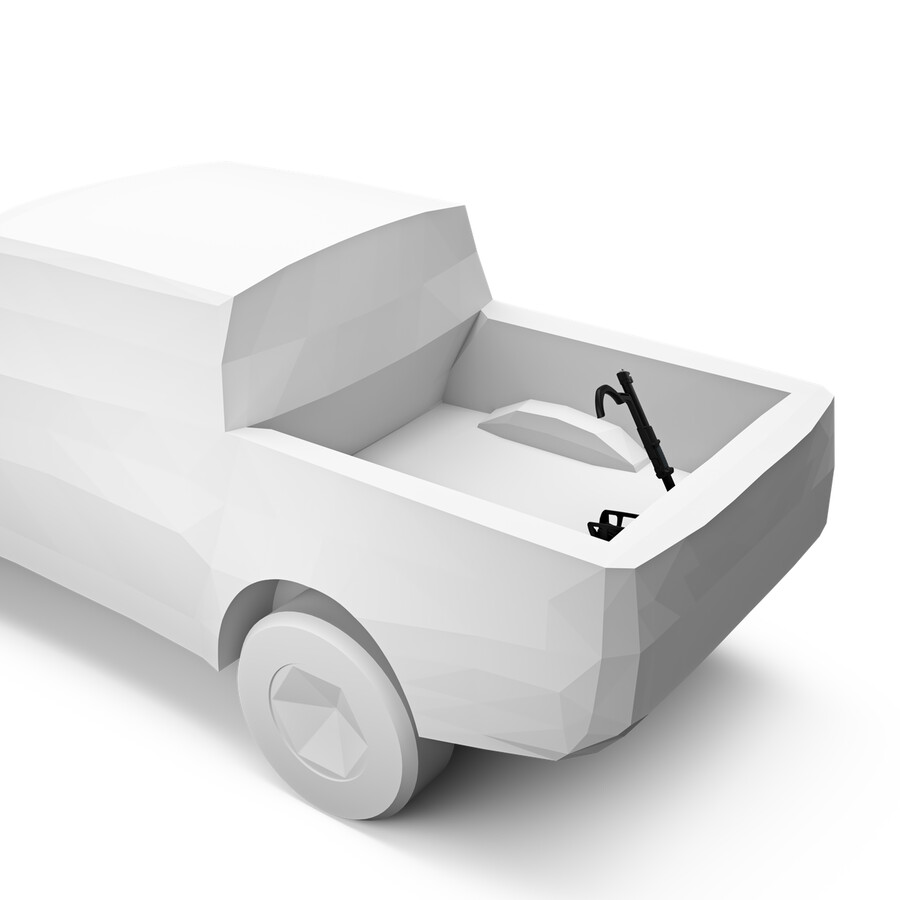 portabici per camion nero