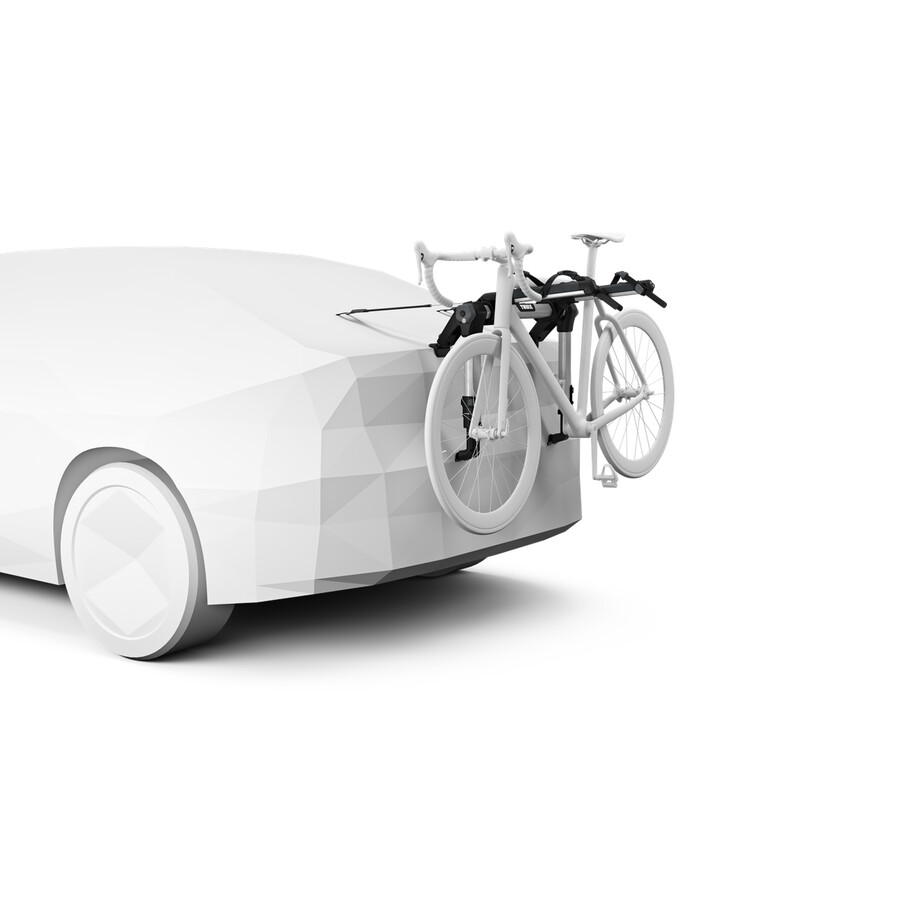 portabici da appendere al bagagliaio per 2 bici neroalluminio