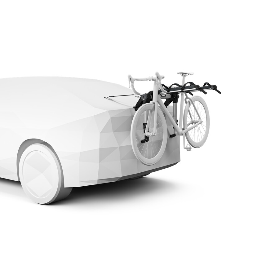 portabici da appendere al bagagliaio per 3 bici neroalluminio