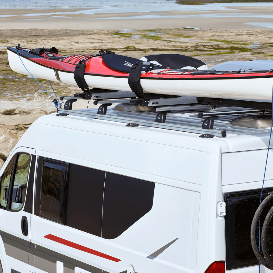 porta kayak con supporto di sollevamento in alluminio
